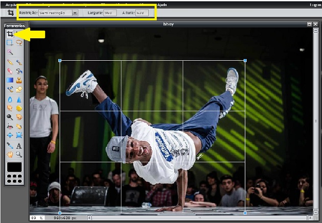 Recortar fotos photoshop online