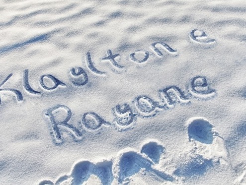nome escrito na neve